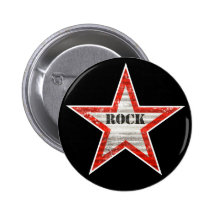 Rockstar knäppas (svart bakgrund) nål
