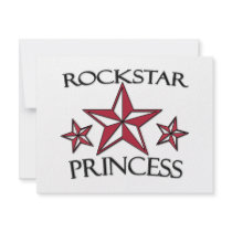 Rockstar Princess Kort För Inbjudningar