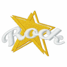Rockstjärna broderad Tshirt