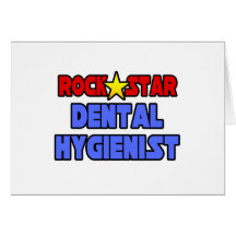 Rockstjärnatandhygienist Hälsnings Kort