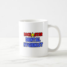 Rockstjärnatandhygienist Kaffe Mugg