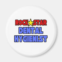 Rockstjärnatandhygienist Magneter