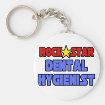 Rockstjärnatandhygienist Nyckel Ring