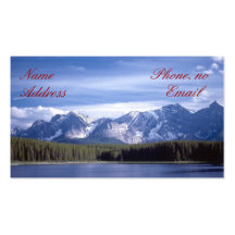 Rocky mountains sjö visitkort