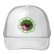 Röd amiral trucker keps