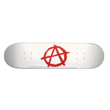 Röd anarkist en symbolanarkilogotyp skate decks