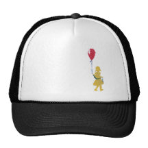 röd balloon. kepsar