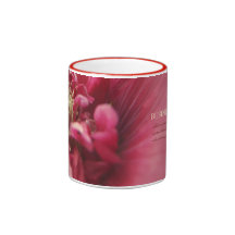 Röd blomma för passion mugg