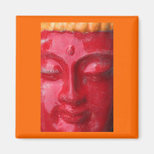 Röd Buddha magnet Magneter För Kylskåp