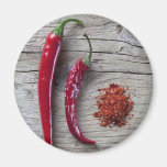 Röd Chilipeppar Kylskåpsnagnet