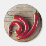 Röd Chilipeppar Kylskåpsnagnet