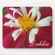 Röd Dahlia för 5 hallon Musmattor