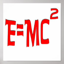 (Röd) E=MC2, Affisch