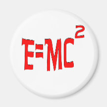 (Röd) E=MC2, Kylskåps Magneter