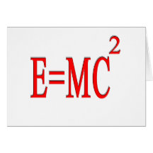 (Röd) E=MC 2, Hälsningskort