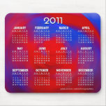Röd & för blåttvirvel 2011 kalender Mousepad Musmatta