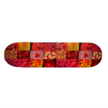 Röd fotografiCollage Skate Board Decks
