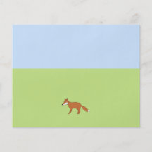 Röd Fox. Flygblad Designs
