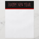 röd gott nytt år custom flyer