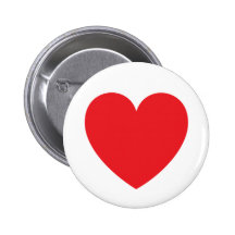 Röd hjärtakärlek eller valentines day nål