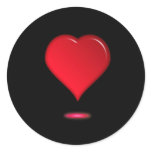 Röd hjärtautrop för valentin