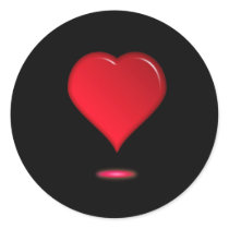 Röd hjärtautrop för valentin