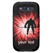 Röd hockey galaxy SIII fodral