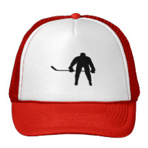 Röd hockey trucker keps