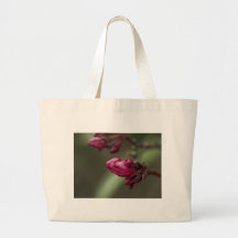 Röd knopp tote bags