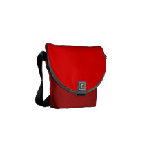 Röd messenger bag