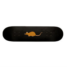 Röd mus för självfärghusdjur skate decks