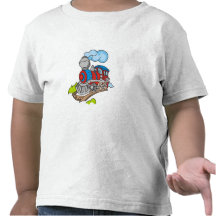Röd och blåtttåg tee