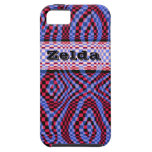 röd och purpurfärgad galen kontrolliphone case för iPhone 5 cases