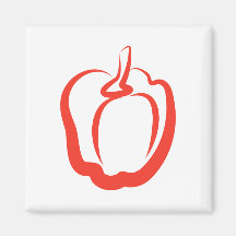 Röd peppar magneter