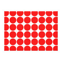 Röd polka dots för flickaktigt chic tillbehörparty canvasdukar med gallerikvalitet