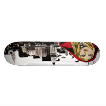 Röd Ridin huvaskateboard