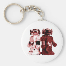 röd robotkeychain nyckelringar