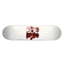 röd robotskateboard