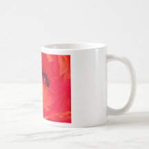 Röd ros kaffe koppar