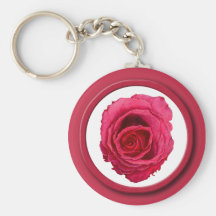 Röd ros röda Keychain Nyckelringar