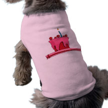 Röd & rosa tårtahund tröja