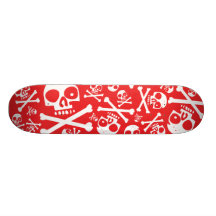 Röd SkullDuggery Anpassad Skate Board