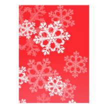 Röd snöflingorjul som gifta sig inbjudan