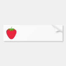 Röd Strawberry. Bildekal