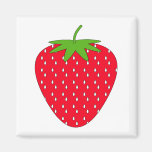 Röd Strawberry. Magneter