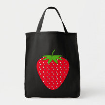Röd Strawberry. Tygkassar