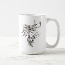 Röd-Synad drake Kaffe Koppar