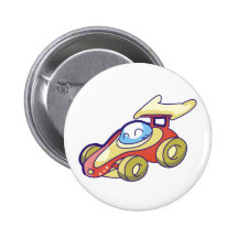 Röd tävlingbil pins