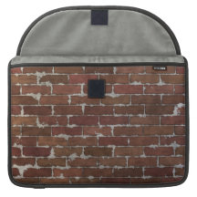 Röd tegelstenvägg sleeve för MacBook pro