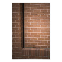 Röd texturerad tegelstenvägg fototryck